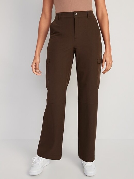 Old Navy Pants - Old Navy Brown Wide-Leg Cargo Pants